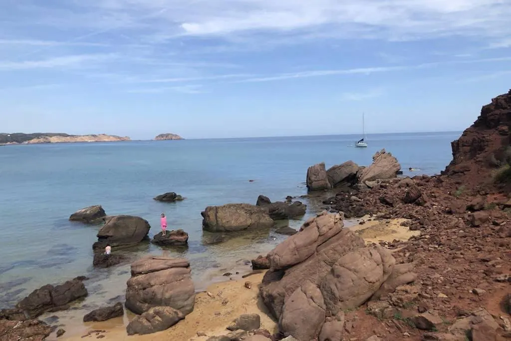 דירות פורנלס Miravent Terraza Y Jardin Frente Al Mar Menorca 0*,